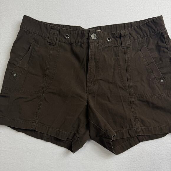 Vintage Beau Utility Cargo Shorts Dark Brown Size 16 - Picture 3 of 6